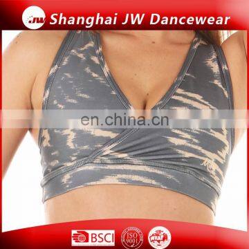 high medium support yoga sports bra nylon spandex