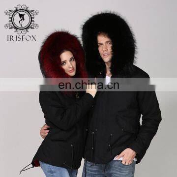 Newest 2016 Winter Fashion Hot Selling Mens Hooded Raccoon Fur Coat Faux photo-5