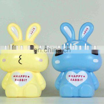 Rabbit cheap money box novelty coin bank for kids