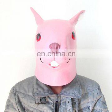 Custom Quality Pure Colorful Kigurumi Rabbit Toy Rubber Mask photo-4