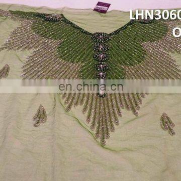 Hand Made Lace Fabric For Blouse With Beaded and Stone 2016-2017 Fashion Blouse D.No.0001