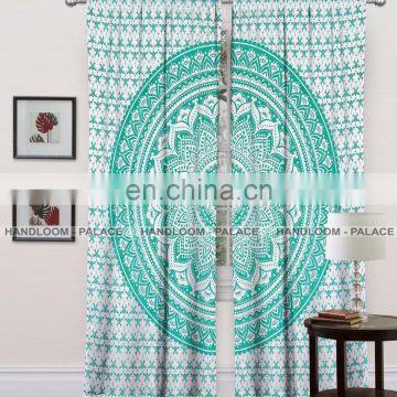 New Beautiful Designer Home Decor Window Curtain Mandala Pure Cotton