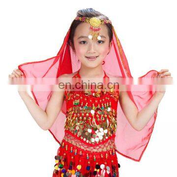 BestDance kids belly dance sequin bra top red bellydance costume bra top for girls OEM