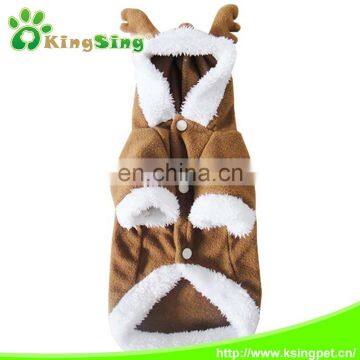 Pet Dog Elk Deer Costume Clothes Apparel Puppy Teddy Cosplay Hoodie dog winter Jumpsuits