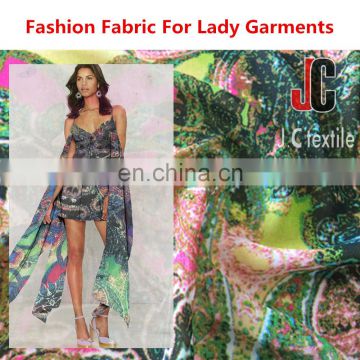 High quality 100% polyester printed chiffon fabric price per meter