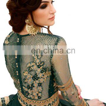 Wedding Engagement Party Wear Heavy Embroidery Anarkali Suits 2018 (Diwali Collection) photo-2