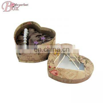 Thanksgiving Pretty Flower Heart Shaped Craft Paper Cardboard Gift Box