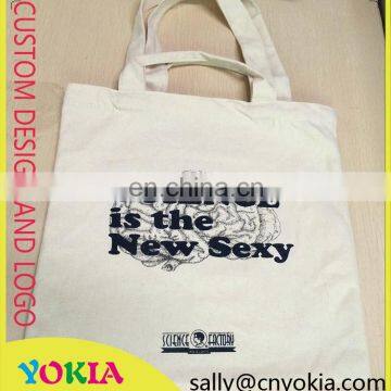 Professional customized long handle cotton canvas bag