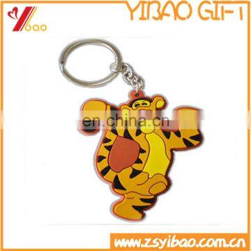 China manufacturer cheap customed 2D/3D cartoon soft pvc keychain / lovely key ring