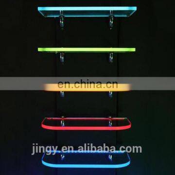 fashionable diy colorful acrylic wall shelf for clothes and tower