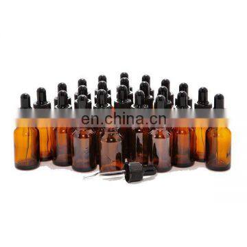 Amber 15 ml (1/2 oz) Glass Bottles with Glass Eye Droppers