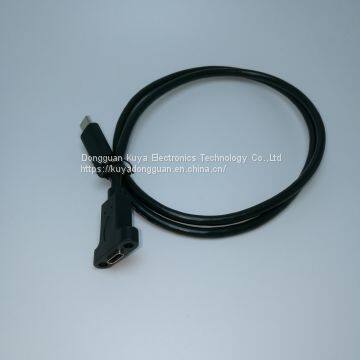 USB3.0 TYPE-C Double Headline Data Extensions cable With screw holes