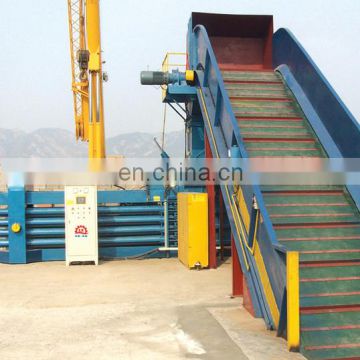 Hydraulic cardboard baling machine and waste plastic packing machine