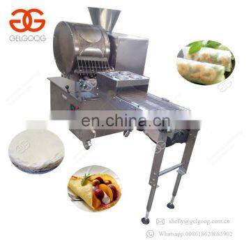 Professional Automatic Crepe Injera Skin Sheet Pastry Wrapper Making Maker Spring Roll Machine