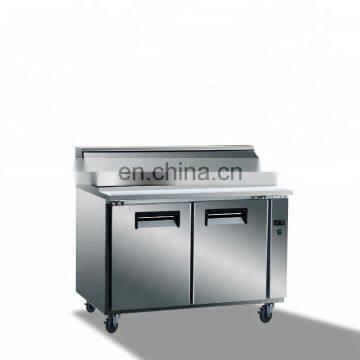 Three Doors Stainless Steel Salad Sandwich Pizza Prep Table photo-2