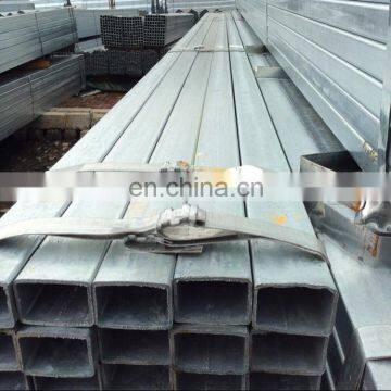 hot dipped Galvanized Welded Rectangular / Square Steel Pipe / Tube / Hollow Section