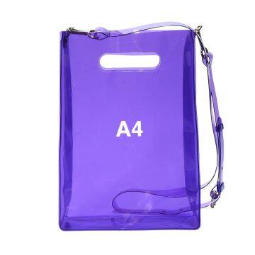 Custom PVC Bag Side Gusset Bag Screen Printing PVC Tote Bag photo-3