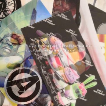 PLASTICLENTICULAR Custom Patches Soft 3d Lenticular Printing Flip Lenticular Patch for Textile Clothes photo-4