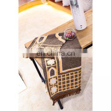 China New Products Printed Fold Living Room Mats Rugs Carpet Blanket Custom Foldable Raschel Floor Islamic Muslim Prayer Rug photo-3