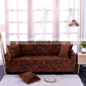 Wholesale Nordic Style High Elastic Super Soft Stretch Recliner I Shape Embossed Velvet Sofa Couch Cover For Home Decor photo-2
