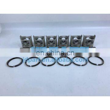 6HK1T Cylinder Piston And Ring Kit For Isuzu