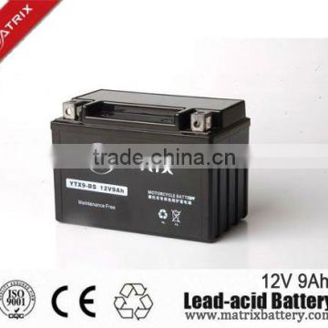 12n9 12V 9Ah maintenance free scooter mf motor dry cell motorcycle battery