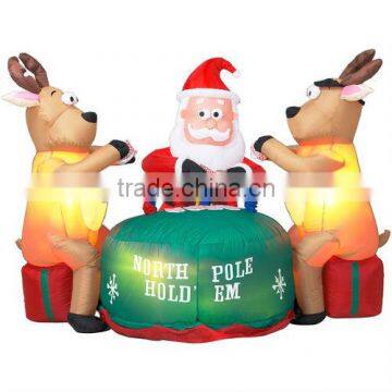 New design oxford cloth Inflatable Christmas led decorative toy inflatable Christmas Gift