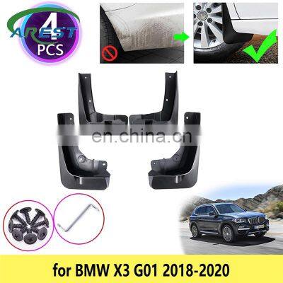 Для BMW X3 G01 2018, 2019, 2020 годов. 4 штуки брызговиков. Брызговики передние и задние для колес. Автомобильные аксессуары