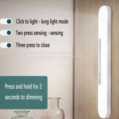 LED Human Body Sensor Night Light USB Charging Wireless Night Light Smart Motion Sensor Bedside Wardrobe Cabinet Lamp For Home photo-3