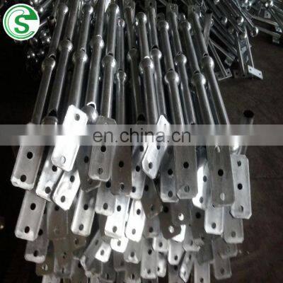 Zinc coating/painting safety barrier system steel ball joint handrail post/stanchions