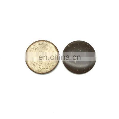 Round Flatback Decorative Bulk 2 Holes Flat Sewing Button Coconut