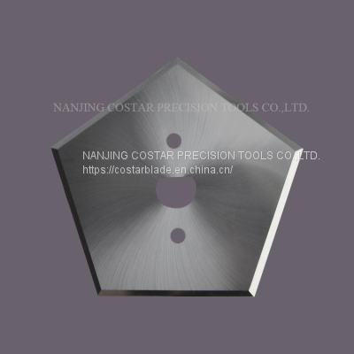 Tungsten carbide pentagon blade for Starlinger machine