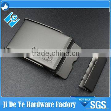 China manufacturer iron leather belt alphabet belt buckle