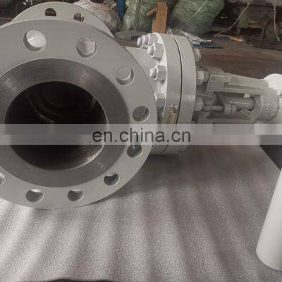 EN12288 DIN PN64 DN200 GATE VALVE Large Size Bevel Gear Operated Carbon Steel Body RAL7048 Painting Compuerta Valvulas photo-4