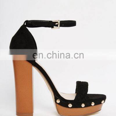 women ankle heel platform sandals shoes