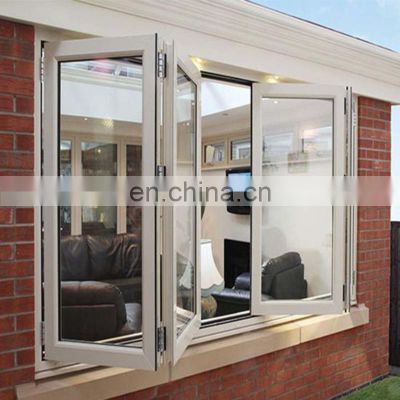 House balcony accordion windows horizontal huge aluminum pvc aluminum alloy folding glass windows