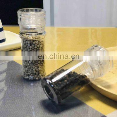 Adjustable Ceramic Grinding Mechanism Transparent Plastic Body Salt And Pepper Grinder photo-5