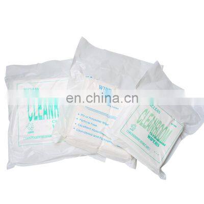 10*10 Wiping Cloth Rags Dust Free Industrial Wipe Paper 2 ply Cleanroom Wiper Class 100 2ply Polyester Wipes