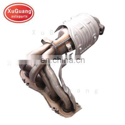 XUGUANG OEM quality direct fit three way catalytic converter for Toyota rav4 old model with manifold