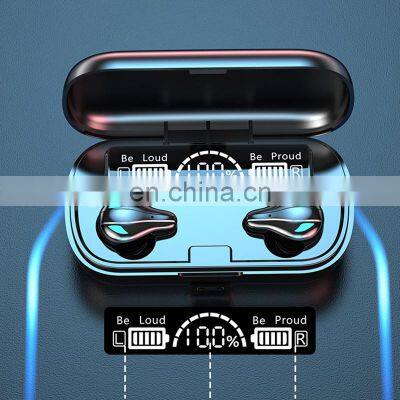 X9 Tws Microphone Noise Cancelling Wireless Earphone In-ear X9 Headphone Wiht Power Bank