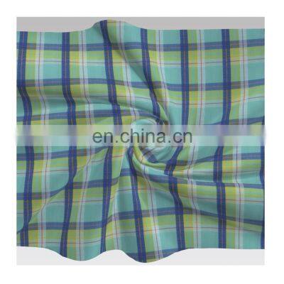 Hot Sale BCI  Cotton Seersucker Plaid Fabric for Spring and Summer Shirt