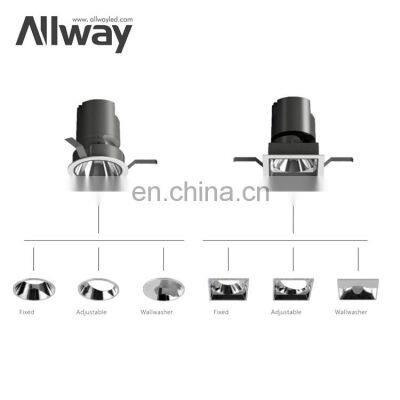 ALLWAY New Product Three Color Temperature Adjustable Cct Cob 5w 7w 12w 20w Spot Light Led Spotlight photo-3