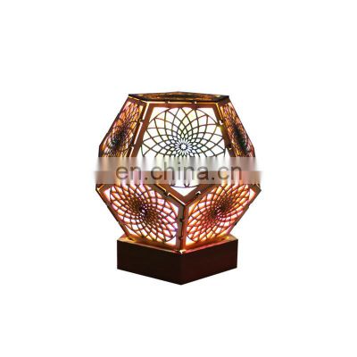 Star Large Desk Lamp Colorful Bohemian Night Lights LED Arts Crafts Table Lamps Home Decor