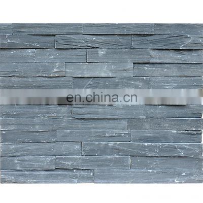 decoration black matte slate stacked stone wall tile multi color stone like wall tiles stone black exterior for wall