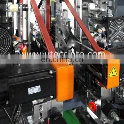 UT21 CE Approved Automatic PP Non Woven Fabric Wine Gift Bag Making Machine, 3D Nonwoven Carrier Bag Forming Equipment photo-4