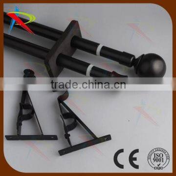 Double pole extendable pole/telescopic double curtain pole