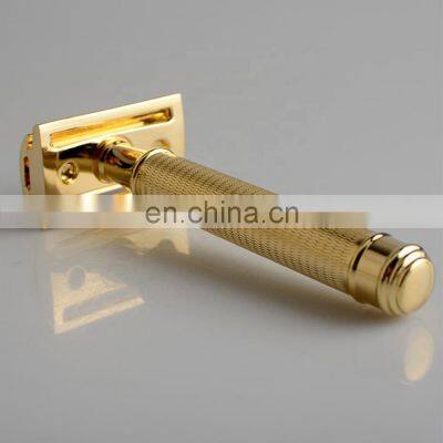 Good Price Luxury Metal Gold Color Best Mens Double Edge Safety Shaver Razor