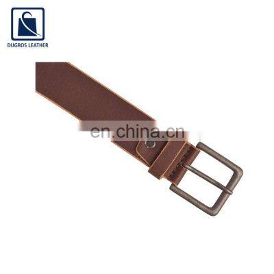 Stylish and Elegant Look Buckle Closure Type Design Anthracite Fitting Men Genuine Leather Belt Manufacturer photo-4