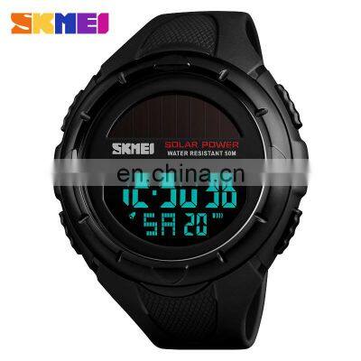 Red Watch Digital Skmei 1405 Sport New Style Solar Power Watch
