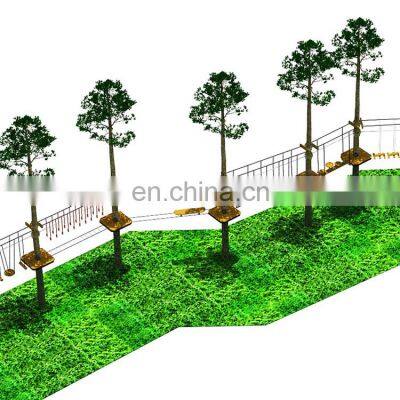 Jungle Theme Outdoor Play Ground High Rope Course Outdoor Jungle Gym For Adults photo-2
